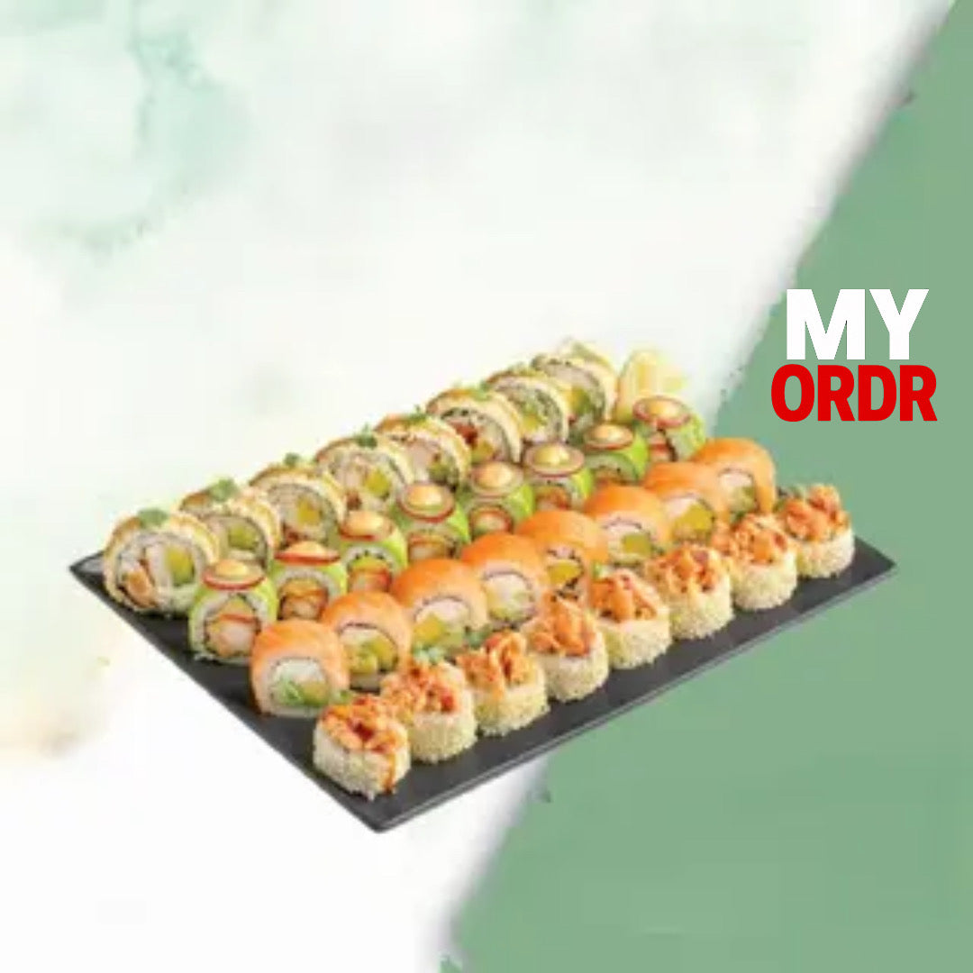Pack Sushi mixte (100 pcs) cru et crunchy