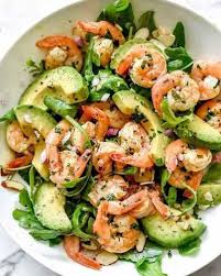 Salade avocat au crevettes